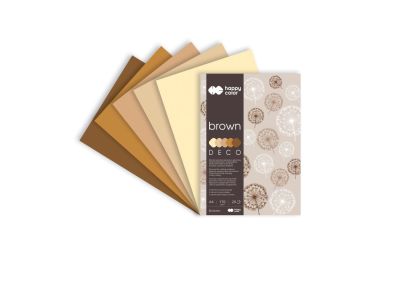 HAPPY COLOR - BLOK DECO COLOR A4 - 20K - BROWN