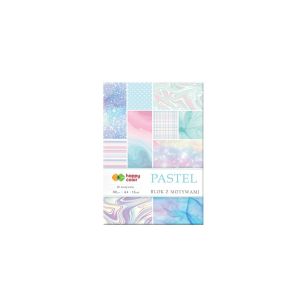 HAPPY COLOR - BLOK A4 - MOTYW PASTEL 80G 15k