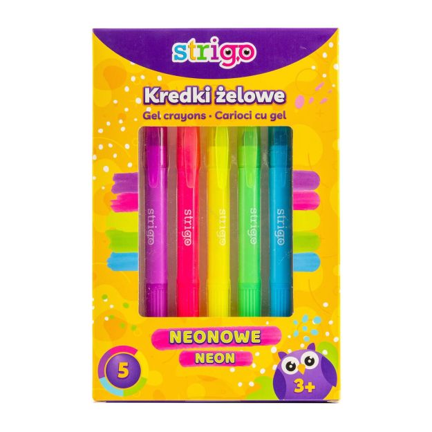 STRIGO - KREDKI ŻELOWE NEONOWE
