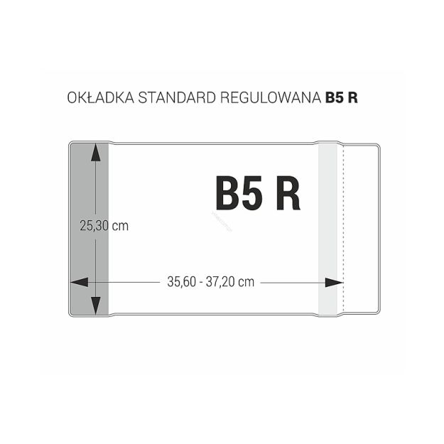 BIURFOL - OKŁADKA - 253mm - B5 - REGULOWANA B