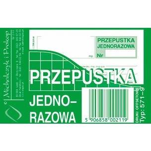 MP PRZEPUSTKA JEDNORAZOWA 571-9