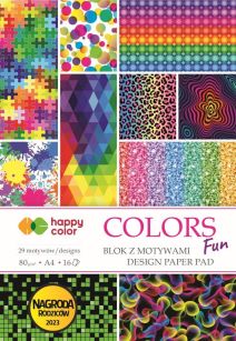 HAPPY COLOR - BLOK A4 - MOTYW - COLORS FUN 16ark
