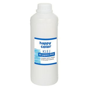 HAPPY COLOR - KLEJ DO PAPIERU PVA - BUTELKA 1000G