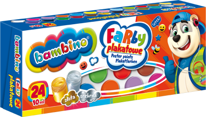 BAMBINO - FARBY PLAKATOWE - 24 KOLORY 10ml