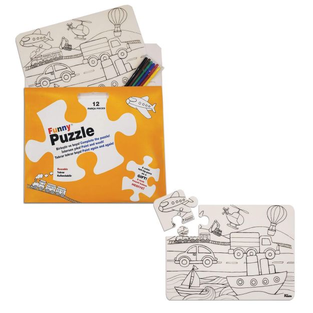 STRIGO - FUNNY PUZZLE - POJAZDY 25x19cm