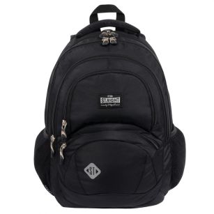 MJ - PLECAK 4-KOMOROWY - STRIGHT BP-05 ST.BLACK VI