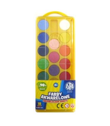 ASTRA - FARBY AKWARELE - 18 KOLORÓW
