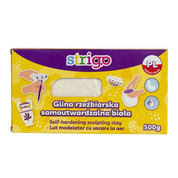 STRIGO - GLINA RZEŹBIARSKA SAMOUTRWARDZALNA BIAŁA