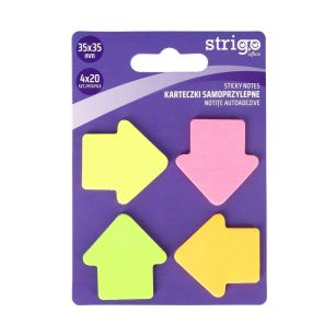 STRIGO - KARTECZKI SAMOPRZYLEPNE 4x20K STRZAŁKI