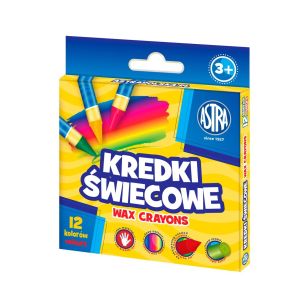 ASTRA - KREDKI ŚWIECOWE 12 KOLORÓW OKRĄGŁE