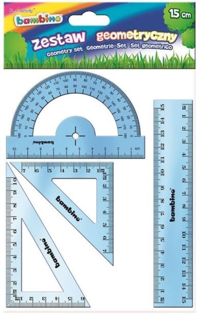 BAMBINO - ZESTAW GEOMETRYCZNY - 15cm 4 ELEMENTY