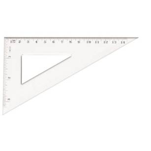 TETIS - EKIERKA PROSTOKĄTNA 14,5cm BL004-B