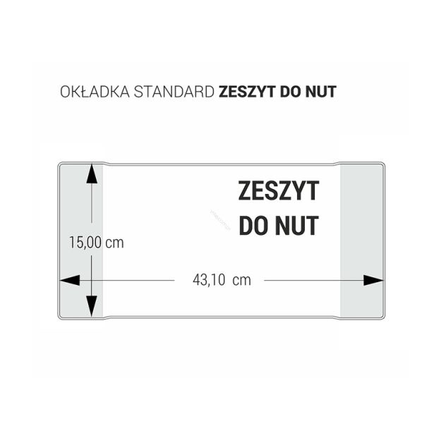 BIURFOL - OKŁADKA - 150mm/431mm - ZESZYT DO NUT