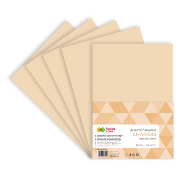 HAPPY COLOR - ARKUSZE PIANKOWE A4 5ARK - CHAMOIS