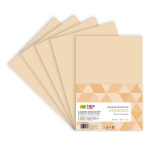 HAPPY COLOR - ARKUSZE PIANKOWE A4 5ARK - CHAMOIS