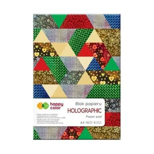 HAPPY COLOR - BLOK A4 - HOLOGRAPHIC 10K 5KOL