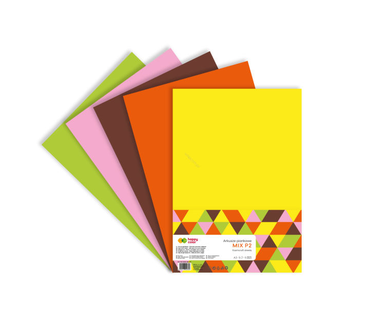 HAPPY COLOR - ARKUSZE PIANKOWE A4 5ARK - MIXA2