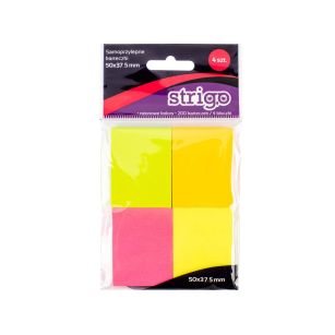 STRIGO - KARTECZKI SAMOPRZYLEPNE 50x38mm 200K NEON