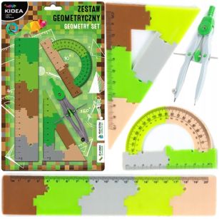 KIDEA - ZESTAW GEOMETRYCZNY 20cm A PUZZLE 4 EL