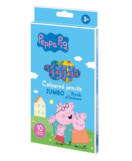 ASTRA - KREDKI OŁÓWKOWE OKRĄGŁE JUMBO PEPPA PIG